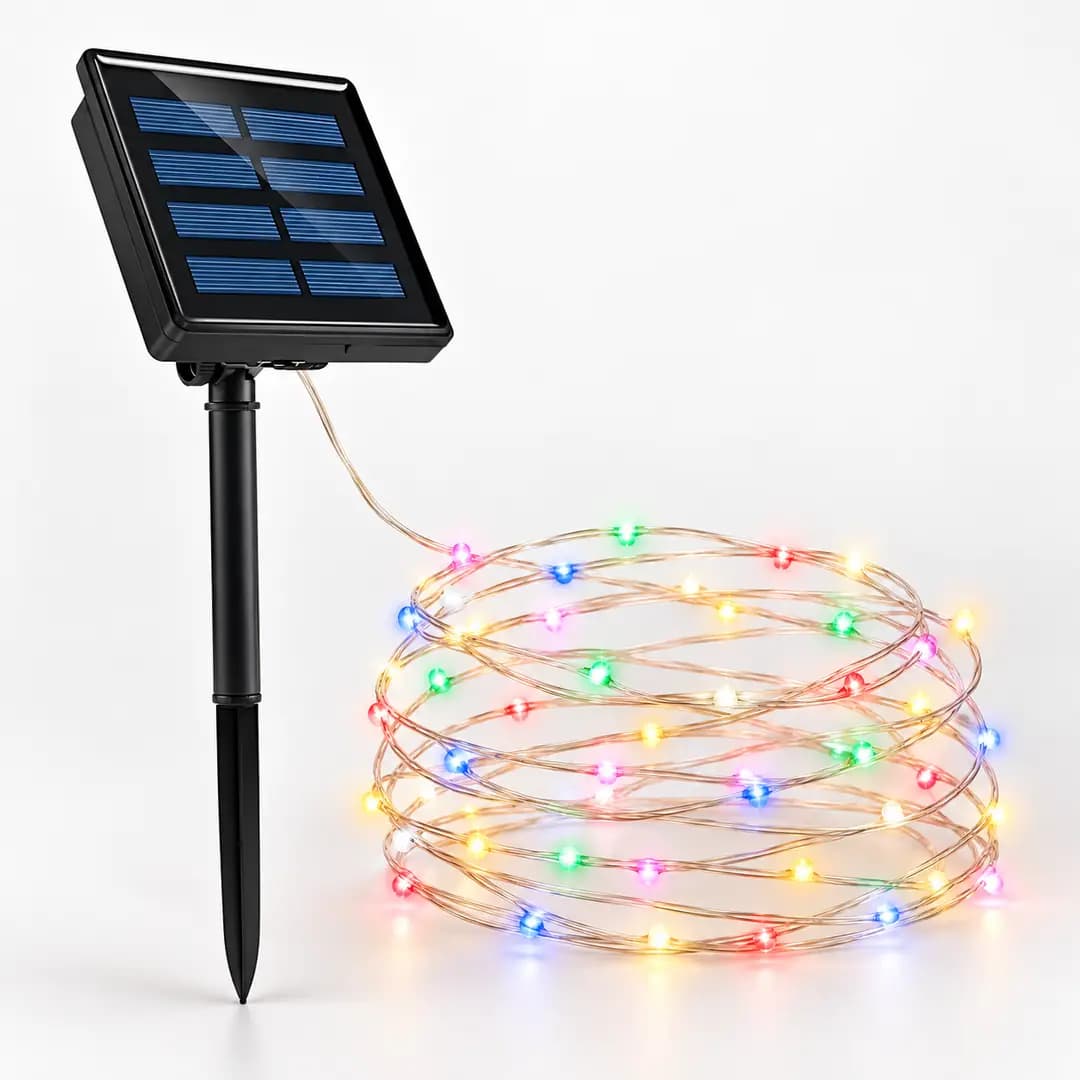 Luces navideñas solares 20 m