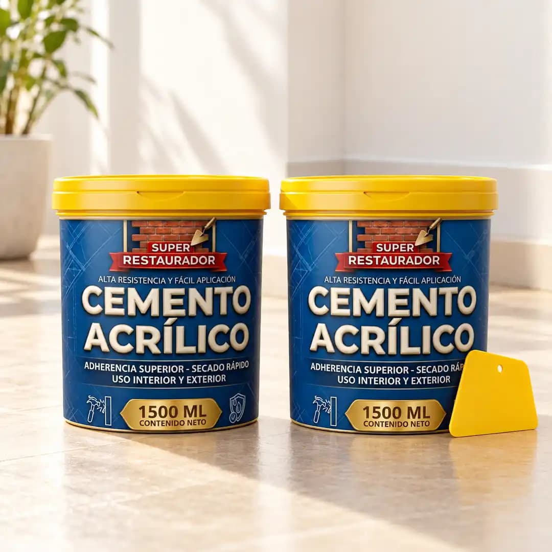 Cemento acrílico x2 con espátula