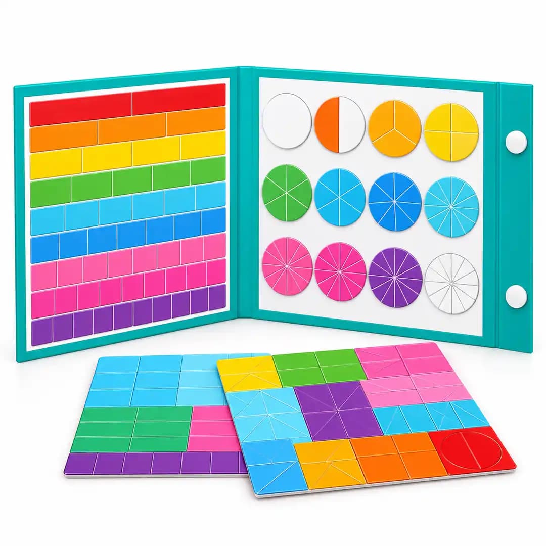 Libro magnético de fracciones Montessori